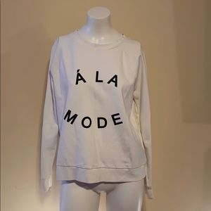 White Banana Republic sweater